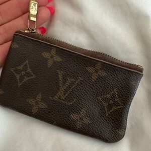 100% AUTHENTIC LV LOUIS VUITTON CHANGE PURSE OR BUSINESS CARD CREDIT CARD HOLDER
